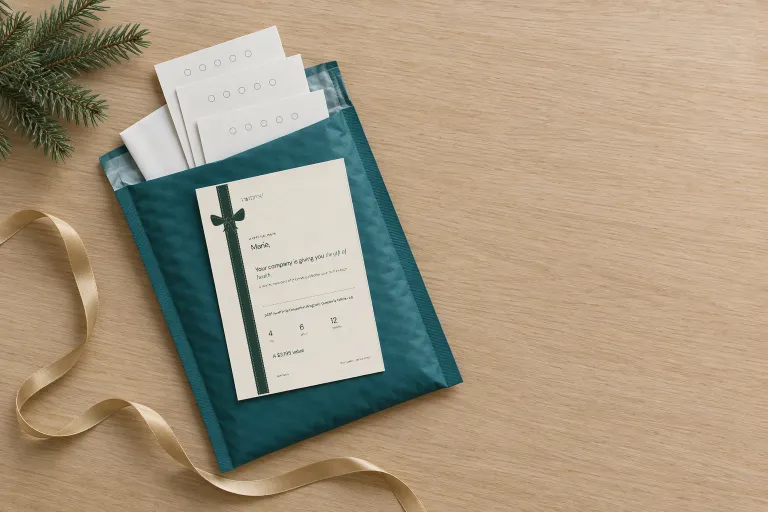 The unboxed TwinMe kit with Marie’s personalized gift card