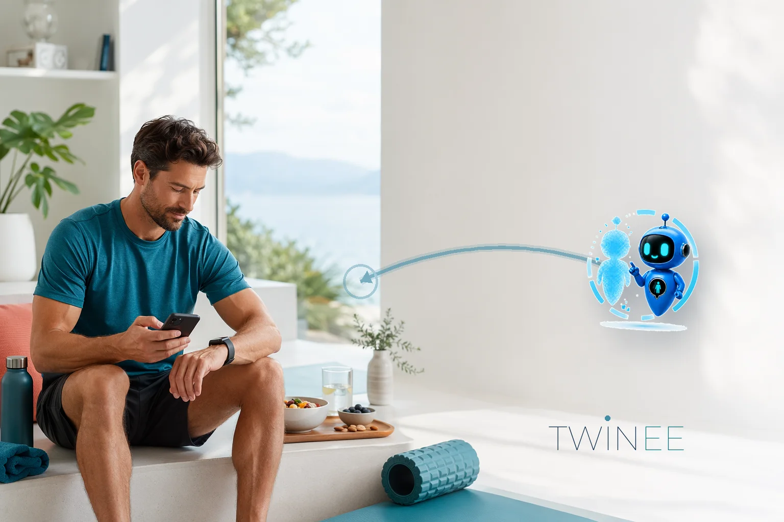 Wearable data connected to TwinMe