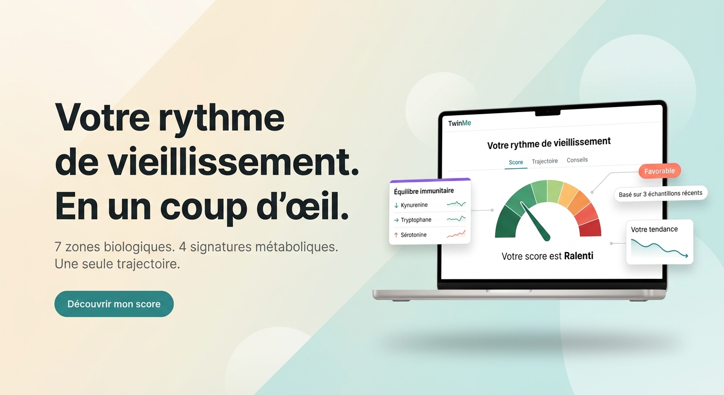 TwinMe portal on laptop and phone showing health scores and trajectories