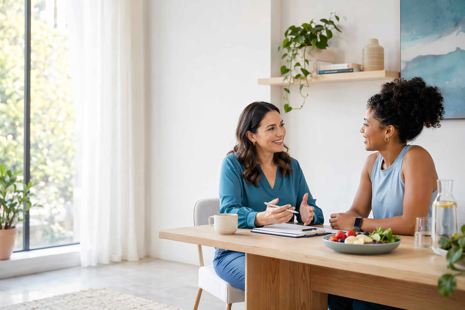 Lifestyle medicine coaching layered into the program