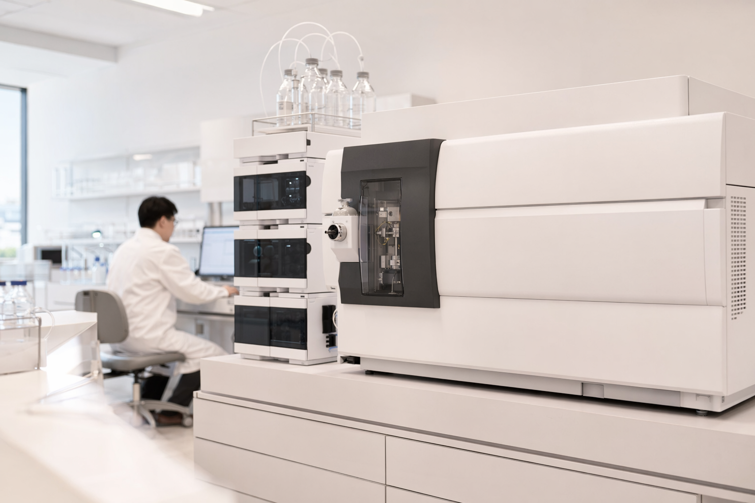 Analyse par spectrométrie de masse dans le laboratoire BioTwin
